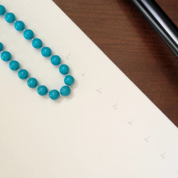 Vintage Chunky Turquoise Blue Bead Necklace Bold Retro Statement Jewelry 1960s - Picture 10 of 10